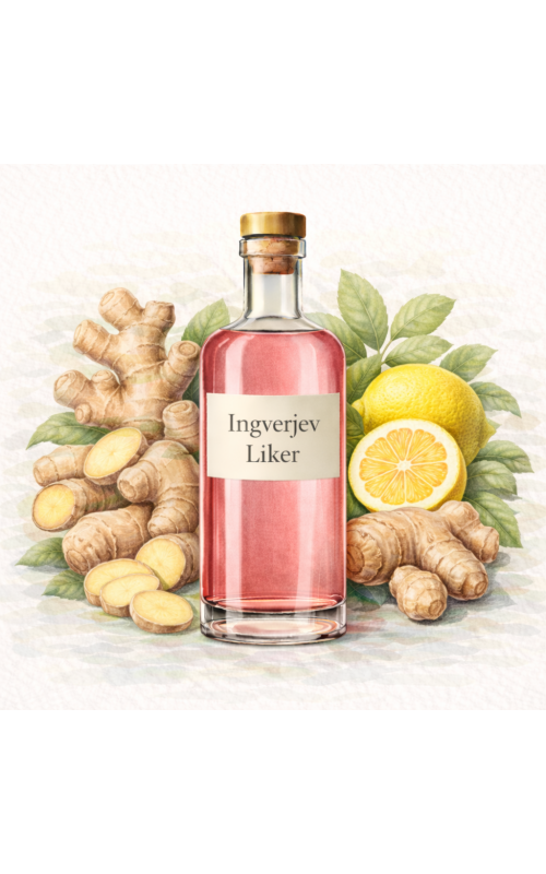 Ginger and lemon liqueur